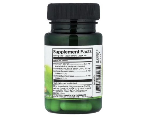 Swanson, L. Reuteri Plus, 30 Vegan EMBO Caps® AP