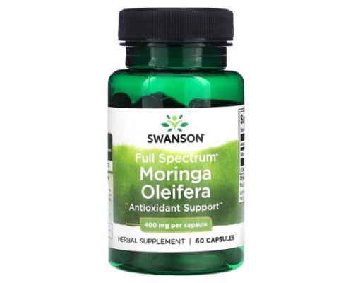 Swanson, Full Spectrum Moringa Oleifera, 400 mg, 60 Capsules
