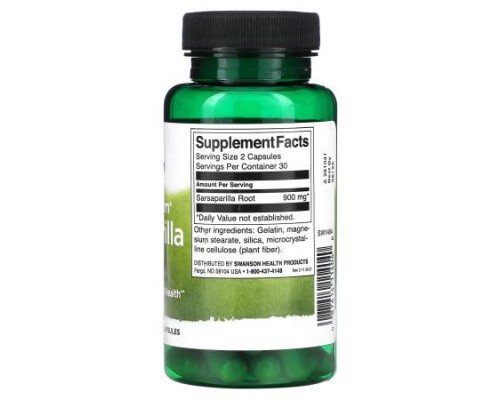 Swanson, Full Spectrum® Sarsaparilla Root, 450 mg, 60 Capsules