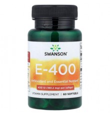 Swanson, Vitamin E-400, 180.2 mg (400 IU), 60 Softgels