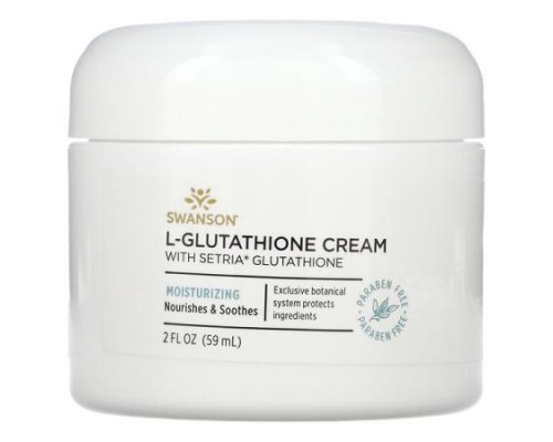 Swanson, L-Glutathione Cream with Setria Glutathione, 2 fl oz (59 ml)