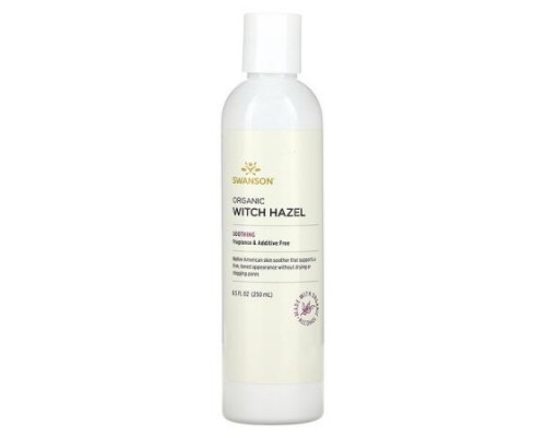 Swanson, Organic Witch Hazel, 8.5 fl oz (250 ml) Swanson, Organic Witch Hazel, 8.5 fl oz (250 ml)
