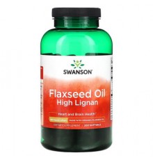 Swanson, Flaxseed Oil High Lignan, 980 mg, 200 Softgels