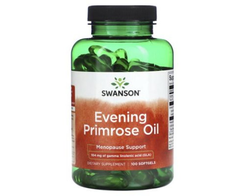Swanson, Evening Primrose Oil, 104 mg , 100 Softgels
