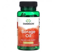 Swanson, Borage Oil, 1 g, 60 Softgels