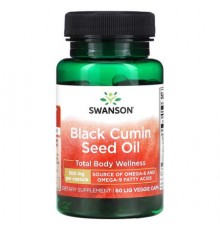 Swanson, Black Cumin Seed Oil, 500 mg, 60 Liq Veggie Caps