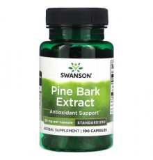 Swanson, Pine Bark Extract, Standardized, 50 mg, 100 Capsules