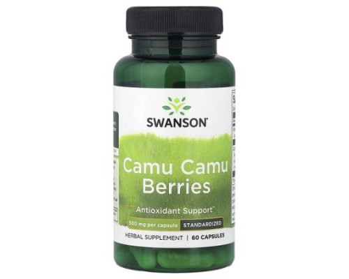 Swanson, Camu Camu Berries, Standardized, 60 Capsules Swanson, Camu Camu Berries, Standardized, 60 Capsules