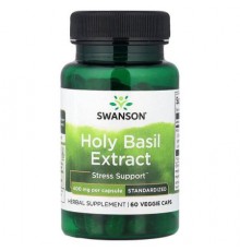 Swanson, Holy Basil Extract, Standardized, 400 mg, 60 Veggie Caps