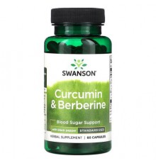 Swanson, Curcumin & Berberine with Black Pepper, 60 Capsules