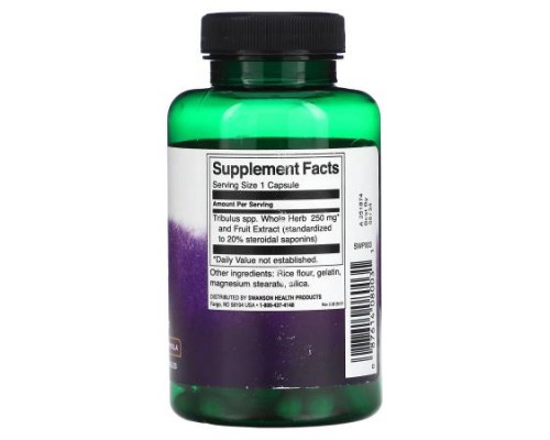 Swanson, Mega Tribulus Extract, 250 mg, 120 Capsules Swanson, Mega Tribulus Extract, 250 mg, 120 Capsules