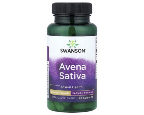 Swanson, Avena Sativa, 575 mg, 60 Capsules