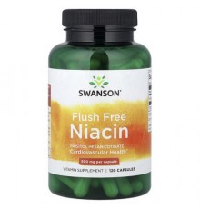 Swanson, Flush Free Niacin, 500 mg, 120 Capsules
