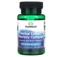 Swanson, Herbal Extract Memory Complex, 60 Capsules