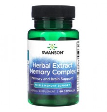 Swanson, Herbal Extract Memory Complex, 60 Capsules