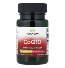 Swanson, CoQ10, High Potency, 100 mg, 50 Softgels