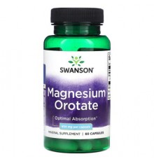 Swanson, Magnesium Orotate, 654 mg, 60 Capsules