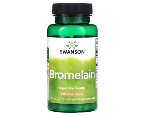 Swanson, Bromelain, 500 mg, 60 Veggie Capsules