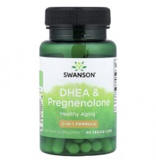 Swanson, DHEA & Pregnenolone, 60 Veggie Caps