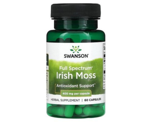Swanson, Full Spectrum Irish Moss, 400 mg, 60 Capsules