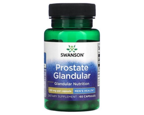 Swanson, Prostate Glandular, 150 mg , 60 Capsules Swanson, Prostate Glandular, 150 mg , 60 Capsules