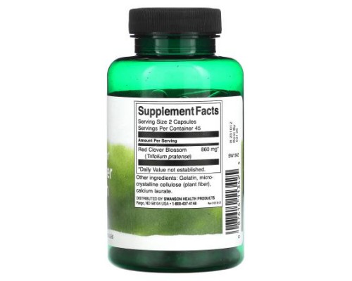 Swanson, Full Spectrum Red Clover Blossom, 430 mg , 90 Capsules