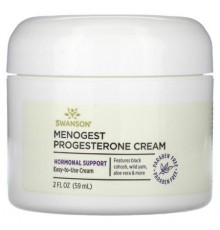 Swanson, Menogest Progesterone Cream, 2 fl oz (59 ml)