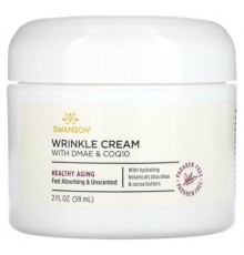Swanson, Wrinkle Cream With DMAE & CoQ10, 2 fl oz (59 ml)