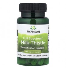 Swanson, Full Spectrum® Milk Thistle, 500 mg, 30 Vegan Capsules
