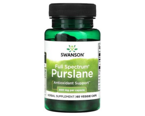 Swanson, Full Spectrum Purslane, 400 mg, 60 Veggie Caps