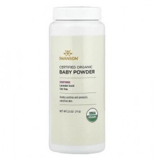 Swanson, Certified Organic Baby Powder, Lavender, 2.5 oz (71 g)