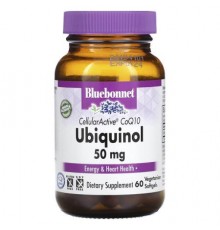 Bluebonnet Nutrition, CellularActive CoQ10, Ubiquinol, 50 mg, 60 Vegetarian Softgels