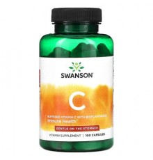 Swanson, Buffered Vitamin C with Bioflavonoids, 100 Capsules