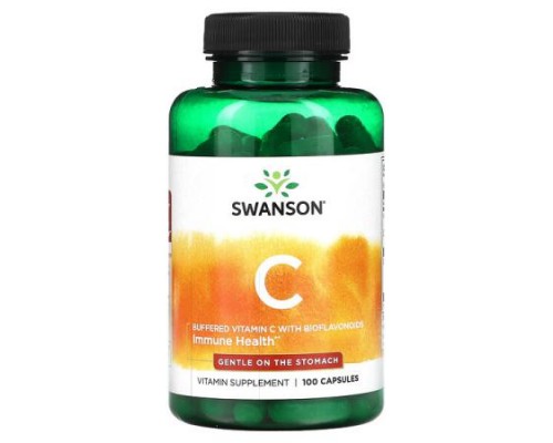 Swanson, Buffered Vitamin C with Bioflavonoids, 100 Capsules