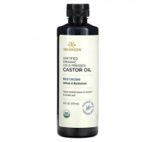 Swanson, Certified Organic Cold-Pressed Castor Oil, 16 fl oz (473 ml)