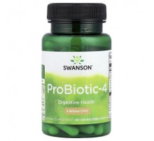 Swanson, ProBiotic-4, 60 Vegan Embo Caps® AP