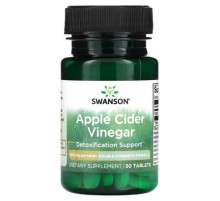 Swanson, Apple Cider Vinegar, 200 mg , 30 Tablets