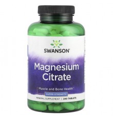 Swanson, Magnesium Citrate, 240 Tablets