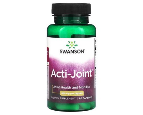 Swanson, Acti-Joint, 860 mg, 60 Capsules