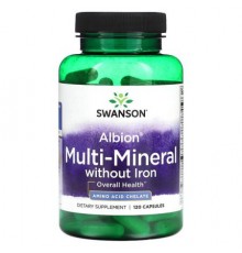 Swanson, Albion, Multi-Mineral without Iron, 120 Capsules