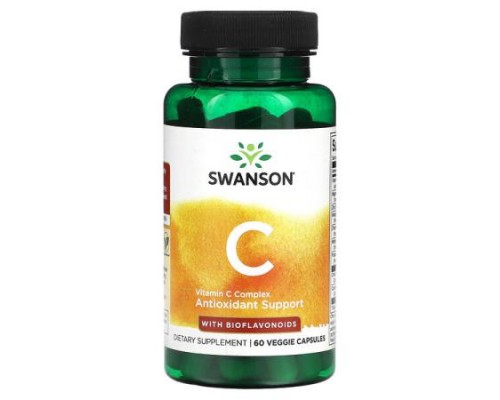 Swanson, Vitamin C Complex with Bioflavonoids, 60 Veggie Capsules