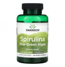 Swanson, Spirulina Blue-Green Algae, 90 Veggie Capsules