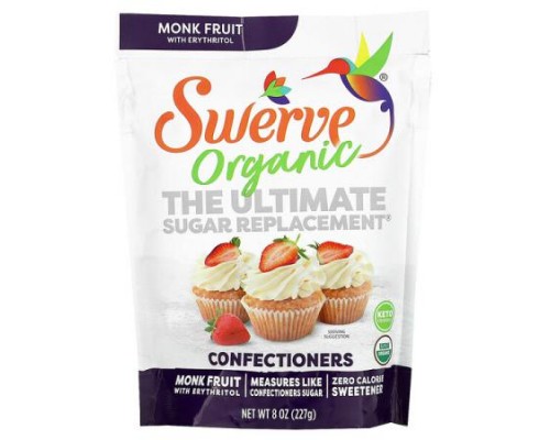 Swerve, Organic The Ultimate Sugar Replacement, Confectioners, 8 oz (227 g) Swerve, Organic The Ultimate Sugar Replacement, Confectioners, 8 oz (227 g)