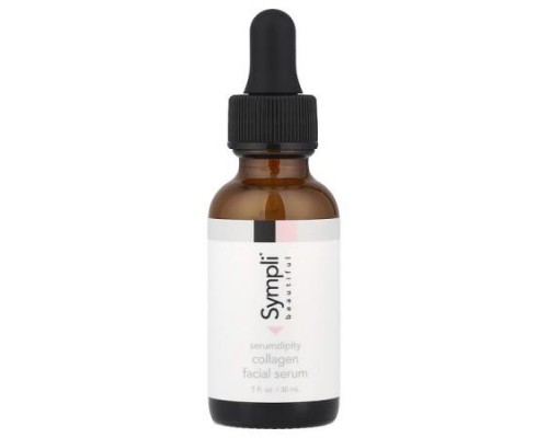 Sympli Beautiful, Serumdipity, Age Refining Collagen Facial Serum, 1 fl oz (30 ml)