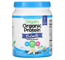 Orgain, Organic Protein Powder + Oatmilk, Plant Based, Vanilla Bean, 1.05 lb (479 g)