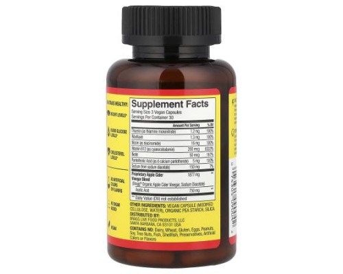 Bragg, Energy, Apple Cider Vinegar + 6 B Vitamins, 90 Capsules Bragg, Energy, Apple Cider Vinegar + 6 B Vitamins, 90 Capsules