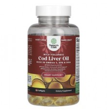Nature's Craft, Wild Icelandic Cod Liver Oil, 100 Softgels