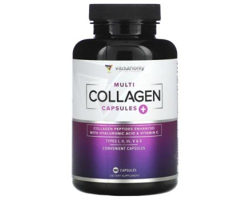 Vitauthority, Multi Collagen Capsules+, 180 Capsules