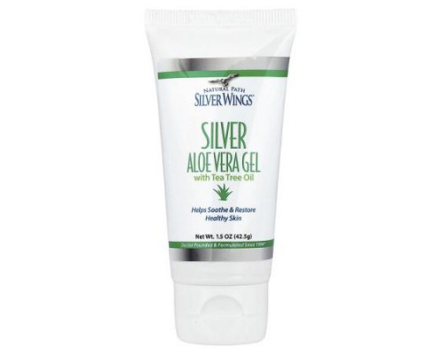 Natural Path Silver Wings, Silver, Aloe Vera Gel with Tea Tree Oil, 1.5 oz (42.5 g) Natural Path Silver Wings, Silver, Aloe Vera Gel with Tea Tree Oil, 1.5 oz (42.5 g)