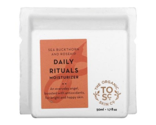 The Organic Skin Co., Daily Rituals Moisturizer, Sea Buckthorn and Rosehip, 1.7 fl oz (50  ml)